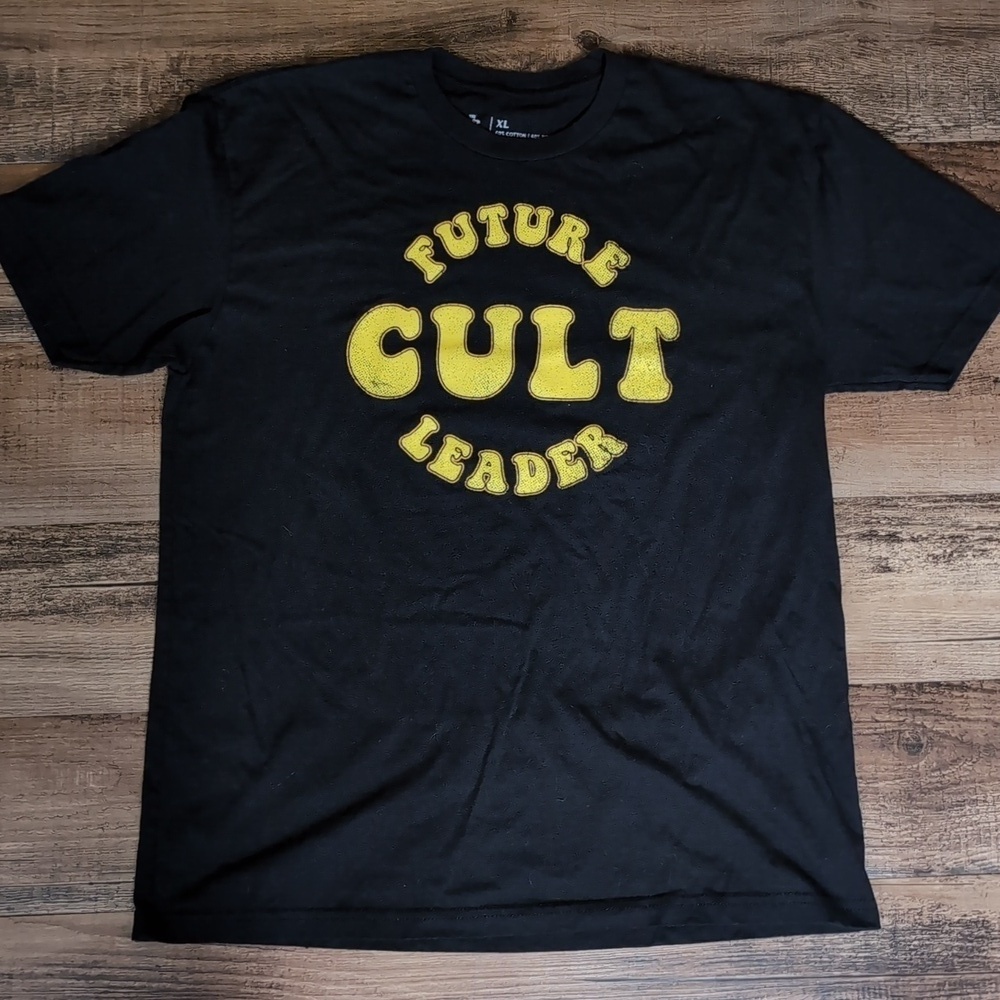 Last Podcast on the Left "Future Cult Leader" T-shirt Size XL In Black